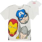 Cool Club, T-shirt chłopięcy, ecru, Marvel Super Heroes