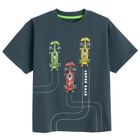 Cool Club, T-shirt chłopięcy, grafitowy