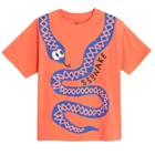 Cool Club, T-shirt chłopięcy, koralowy