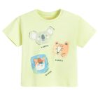 Cool Club, T-shirt chłopięcy, limonkowy