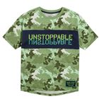 Cool Club, T-shirt chłopięcy, mix, moro, Unstoppable