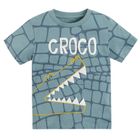 Cool Club, T-shirt chłopięcy, niebieski, krokodyl