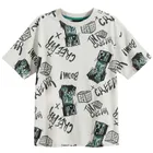 Cool Club, T-shirt chłopięcy, szary, Minecraft