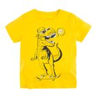 Cool Club, T-shirt chłopięcy, żółty, dinozaur