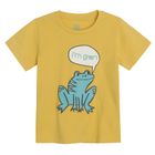 Cool Club, T-shirt chłopięcy, żółty, żaba