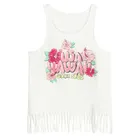 Cool Club, T-shirt dziewczęcy bez rękawów, biały