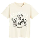 Cool Club, T-shirt dziewczęcy, beżowy