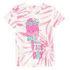 Cool Club, T-shirt dziewczęcy, biało-różowy