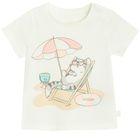 Cool Club, T-shirt dziewczęcy, biały