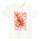 Cool Club, T-shirt dziewczęcy, biały