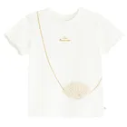 Cool Club, T-shirt dziewczęcy, biały