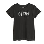 Cool Club, T-shirt dziewczęcy, ciemnoszary, Oj tam