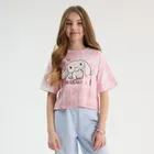 Cool Club, T-shirt dziewczęcy, crop top, mix, Hello Kitty and Friends