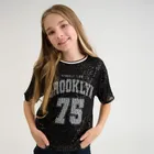 Cool Club, T-shirt dziewczęcy, czarny