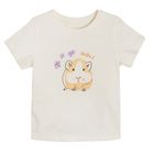 Cool Club, T-shirt dziewczęcy, ecru, chomik