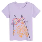 Cool Club, T-shirt dziewczęcy, fioletowy