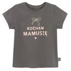 Cool Club, T-shirt dziewczęcy, grafitowy