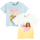 Cool Club, T-shirt dziewczęcy, mix, zestaw, 2 szt., Psi Patrol