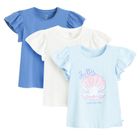 Cool Club, T-shirt dziewczęcy, mix, zestaw, 3 szt.