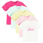 Cool Club, T-shirt dziewczęcy, mix, zestaw, 5 szt.