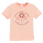 Cool Club, T-shirt dziewczęcy, pomarańczowy