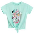 Cool Club, T-shirt dziewczęcy, turkusowy, Myszka Minnie