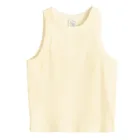 Cool Club, Top dziewczęcy bez rękawów, prążkowany, żółty