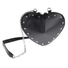 Cool Club, torebka w kształcie serca, czarna z ćwiekami
