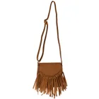 Cool Club, torebka z frędzlami, brązowa