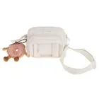 Cool Club, torebka z zawieszką donut, kremowa