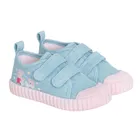 Cool Club, Trampki dziewczęce, niebieskie, Zdrowa Stopa, podeszwa Barefoot, Świnka Peppa