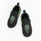 Cool Club, Trampki slip on chłopięce, czarne, SmileyWorld