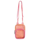 Cool Club, transparentna torebka, pomarańczowo-różowa