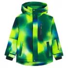 Cool Club, Wodoszczelna kurtka narciarska chłopięca z kapturem, ocieplana, zielona