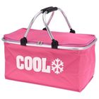 Cool, torba termiczna, koszyk, różowa, 35l
