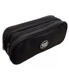 Coolpack, Duke, piórnik, saszetka podwójna, black