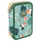 CoolPack, Jumper 2, piórnik rozkładany, podwójny, z wyposażeniem, Toucans