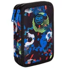 CoolPack, Jumper 3, piórnik rozkładany, podwójny z wyposażeniem, Football Blue