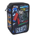 CoolPack, Jumper 3, piórnik rozkładany, potrójny, z wyposażeniem, Big City