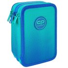 CoolPack, Jumper 3, piórnik rozkładany, potrójny, z wyposażeniem, Gradient Ocean