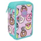 CoolPack, Jumper 3, piórnik rozkładany, potrójny, z wyposażeniem, Happy Donuts