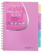 Coolpack, kołozeszyt B5, 200 kartek, kratka, pastel powder pink, 1 szt