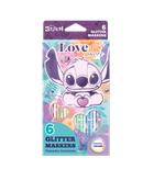 CoolPack, Lilo i Stitch, flamastry brokatowe, 6 kolorów