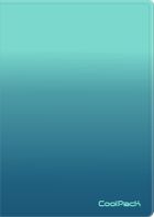 CoolPack, teczka, Clear Book, 20 koszulek, Gradient Blue Lagoon, 1 szt.