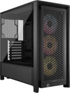 Corsair, obudowa, FRAME 4000D RS ARGB, czarna, Mid Tower ATX