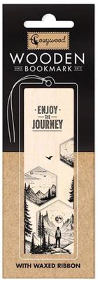 Cozywood, zakładka do książek drewniana, Enjoy the journey
