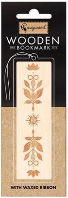 Cozywood, zakładka do książek drewniana, Etno floral