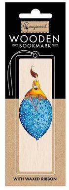 Cozywood, zakładka do książek drewniana, Kobieta na balonie