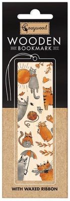 Cozywood, zakładka do książek drewniana, Kocie historie