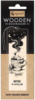 Cozywood, zakładka do książek drewniana, Kubek podróże